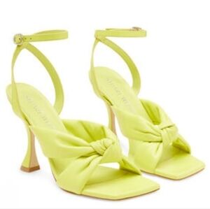 Stuart Weitzman Size 8 Pistachio Playa Ankle Strap 100 Knot Sandal